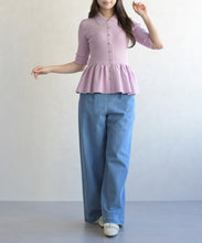 画像をギャラリービューアに読み込む, 襟付きペプラムニット/TT628303