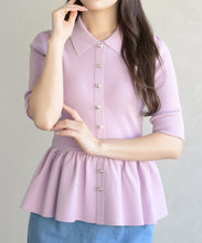 画像をギャラリービューアに読み込む, 襟付きペプラムニット/TT628303