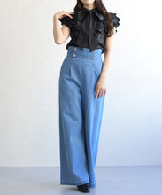 画像をギャラリービューアに読み込む, 袖フリルボウタイブラウス/TT628101