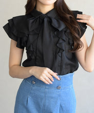 画像をギャラリービューアに読み込む, 袖フリルボウタイブラウス/TT628101