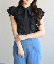 画像をギャラリービューアに読み込む, 袖フリルボウタイブラウス/TT628101