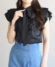 画像をギャラリービューアに読み込む, 袖フリルボウタイブラウス/TT628101