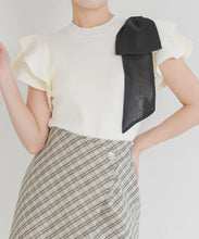 画像をギャラリービューアに読み込む, アシメフリルリボンニット/TT628317
