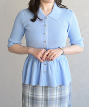 画像をギャラリービューアに読み込む, 襟付きペプラムニット/TT628303