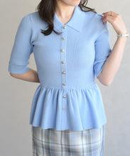 画像をギャラリービューアに読み込む, 襟付きペプラムニット/TT628303