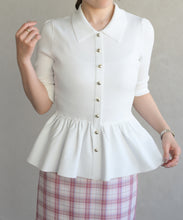 画像をギャラリービューアに読み込む, 襟付きペプラムニット/TT628303