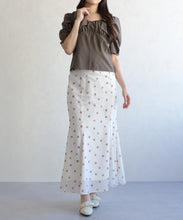 画像をギャラリービューアに読み込む, ドット×フラワーマーメイドスカート/TT617206