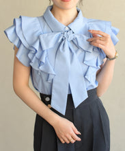 画像をギャラリービューアに読み込む, 袖フリルボウタイブラウス/TT628101