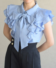 画像をギャラリービューアに読み込む, 袖フリルボウタイブラウス/TT628101