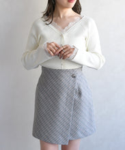 画像をギャラリービューアに読み込む, レーストリミング袖フレアニット/TT618305