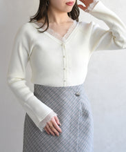 画像をギャラリービューアに読み込む, レーストリミング袖フレアニット/TT618305