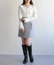 画像をギャラリービューアに読み込む, レーストリミング袖フレアニット/TT618305