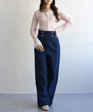 画像をギャラリービューアに読み込む, レーストリミング袖フレアニット/TT618305