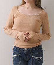 画像をギャラリービューアに読み込む, 【一部店舗限定】デコルテライン長袖カットソー/TT658232
