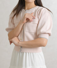 画像をギャラリービューアに読み込む, 配色スパンコールカーディガン/TT628401