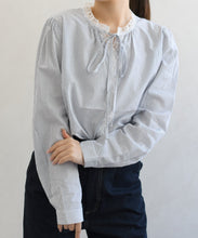 画像をギャラリービューアに読み込む, 【一部店舗限定】レース細リボンブラウス/TT658104