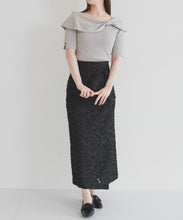 画像をギャラリービューアに読み込む, アシメリボン2way配色ケープニット/MM628310