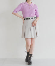 画像をギャラリービューアに読み込む, 【予約販売/3月下旬発売予定】アイレット編みポロニット/TT628304