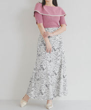 画像をギャラリービューアに読み込む, アシメリボン2way配色ケープニット/MM628310