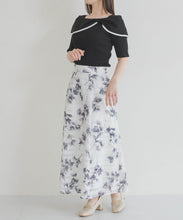 画像をギャラリービューアに読み込む, アシメリボン2way配色ケープニット/MM628310