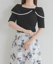 画像をギャラリービューアに読み込む, アシメリボン2way配色ケープニット/MM628310