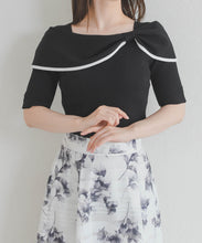 画像をギャラリービューアに読み込む, 【予約販売/3月下旬発売予定】アシメリボン2way配色ケープニット/MM628310