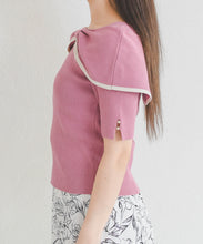 画像をギャラリービューアに読み込む, 【予約販売/3月下旬発売予定】アシメリボン2way配色ケープニット/MM628310