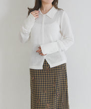 画像をギャラリービューアに読み込む, 【一部店舗限定】シアー襟ニットカーディガン/TT658303