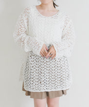 画像をギャラリービューアに読み込む, 【一部店舗限定】シアーレースニットプルオーバー/TT658302