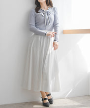 画像をギャラリービューアに読み込む, マルチ配色ボウタイリブニット/MM618305