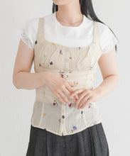 画像をギャラリービューアに読み込む, 【一部店舗限定】フラワー刺繍ビスチェ/TT658121