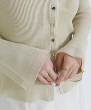 画像をギャラリービューアに読み込む, ラメシアーペプラムカーディガン/MM618402