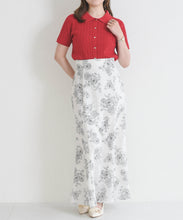 画像をギャラリービューアに読み込む, 【予約販売/4月中旬発売予定】フラワージュイレースアップマーメイドスカート/MM627205