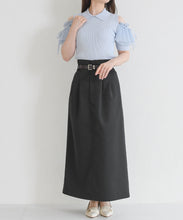 画像をギャラリービューアに読み込む, 【予約販売/4下中旬発売予定】肩開きプリーツギャザーニット/TT628309