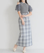 画像をギャラリービューアに読み込む, 【予約販売/4下中旬発売予定】肩開きプリーツギャザーニット/TT628309