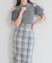 画像をギャラリービューアに読み込む, 【予約販売/4下中旬発売予定】肩開きプリーツギャザーニット/TT628309