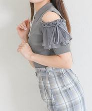 画像をギャラリービューアに読み込む, 【予約販売/4下中旬発売予定】肩開きプリーツギャザーニット/TT628309