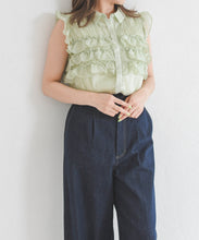 画像をギャラリービューアに読み込む, 【予約販売/4月中旬発売予定】シフォンフリルブラウス/TT628105