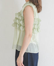 画像をギャラリービューアに読み込む, 【予約販売/4月中旬発売予定】シフォンフリルブラウス/TT628105