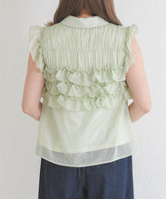 画像をギャラリービューアに読み込む, 【予約販売/4月中旬発売予定】シフォンフリルブラウス/TT628105