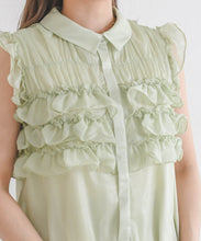 画像をギャラリービューアに読み込む, 【予約販売/4月中旬発売予定】シフォンフリルブラウス/TT628105