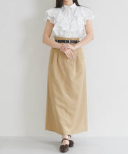 画像をギャラリービューアに読み込む, 【予約販売/4月中旬発売予定】襟付きフリルシャツブラウス/TT628104