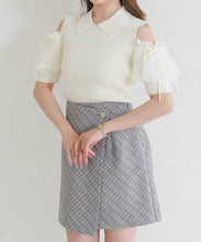 画像をギャラリービューアに読み込む, 【予約販売/4下中旬発売予定】肩開きプリーツギャザーニット/TT628309