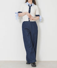 画像をギャラリービューアに読み込む, 【予約販売/4月中旬発売予定】ケーブル編みレイヤードカーディガン/TT628404