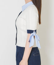 画像をギャラリービューアに読み込む, ケーブル編みレイヤードカーディガン/TT628404