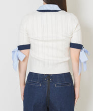 画像をギャラリービューアに読み込む, 【予約販売/4月中旬発売予定】ケーブル編みレイヤードカーディガン/TT628404