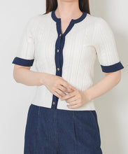 画像をギャラリービューアに読み込む, ケーブル編みレイヤードカーディガン/TT628404