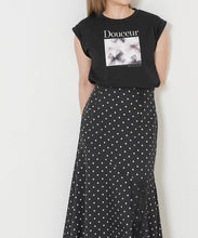 画像をギャラリービューアに読み込む, リボンプリントフレンチスリーブTシャツ/TT628202