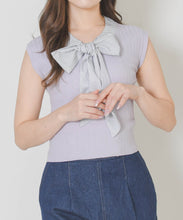 画像をギャラリービューアに読み込む, 【予約販売/4月下旬発売予定】ボウタイフレンチ袖ニット/TT628308