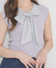 画像をギャラリービューアに読み込む, 【予約販売/4月下旬発売予定】ボウタイフレンチ袖ニット/TT628308